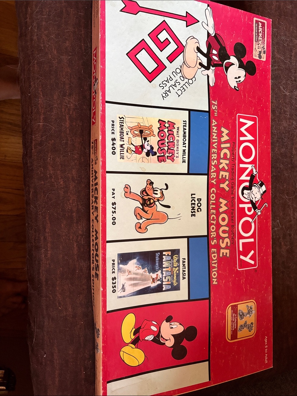 Monopoly Mickey Mouse 75th Anniversary Collector's Edition - Red
